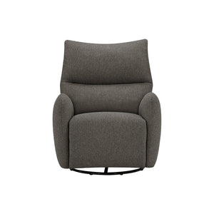 I 8406 - Fauteuil Inclinable, 32'' De Large, À Glissement, Fauteuil Inclinable Électrique, Pivoter, Port Usb Inclus, Rembourré, Tissu Gris Foncé - Simple Boutique