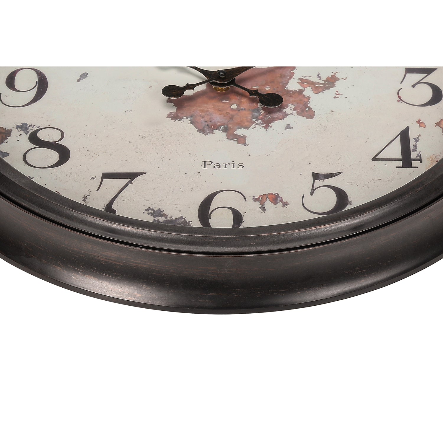 I 9042 - Horloge, 20" Rond, Horloge Murale, Brun, Transitionnel - Simple Boutique