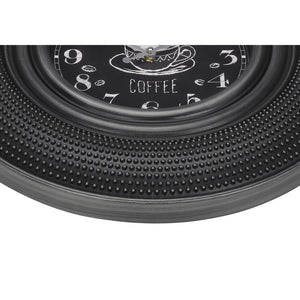I 9044 - Horloge, 20" Rond, Gris Charbon, Transitionnel - Simple Boutique