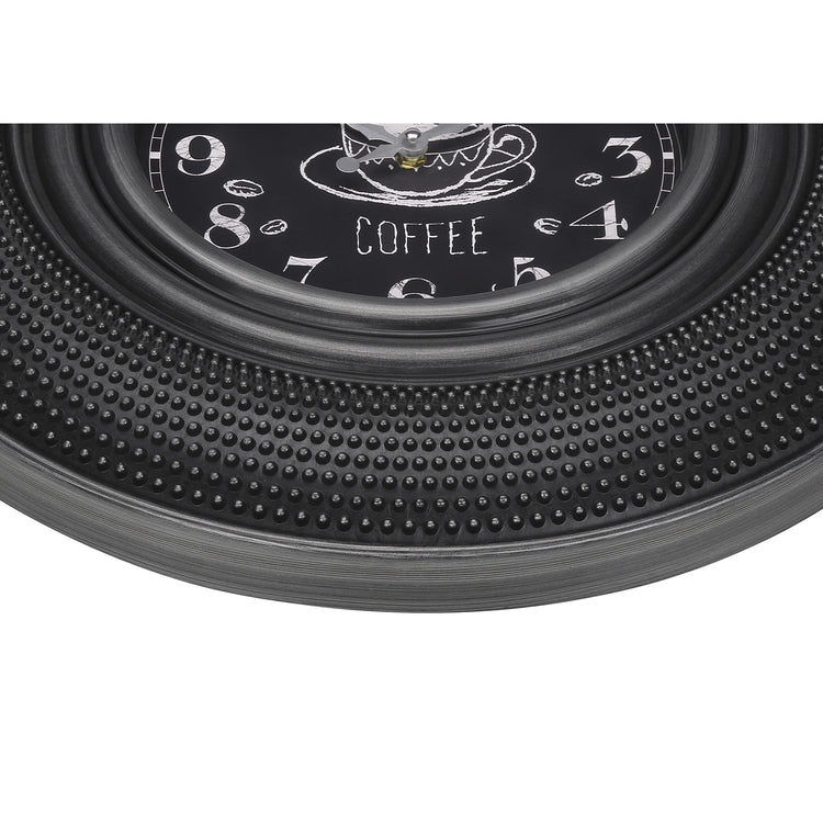 I 9044 - Horloge, 20" Rond, Gris Charbon, Transitionnel - Simple Boutique