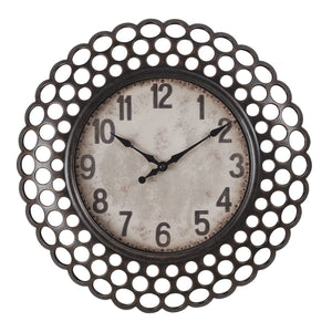 I 9087 - Horloge, 16" Rond, Horloge Murale, Transitionnel - Simple Boutique