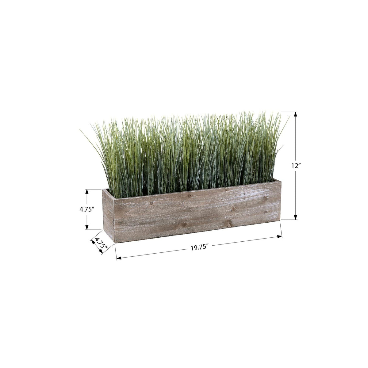 Monarch Specialties I 9374 - Plante Artificielle, 12'' De Haut, Gazon, Table, Pot En Bois Brun, Contemporain, Moderne - Simple Boutique