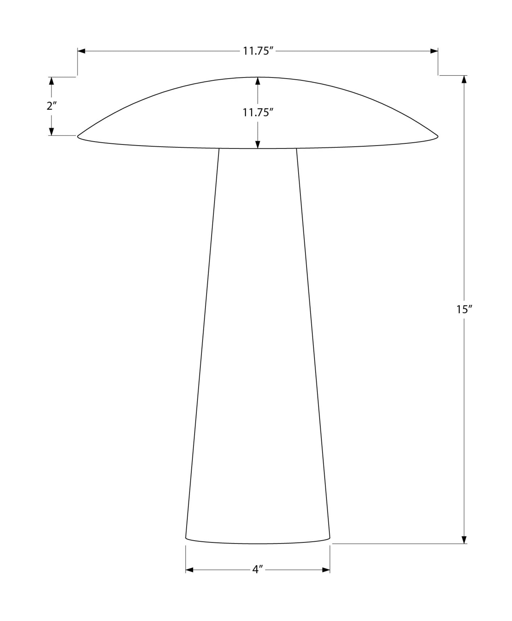I 9400 - Luminaire, 15''H, Led, Lampe De Table, Résine Grise, Métal Noir, Contemporain - Simple Boutique