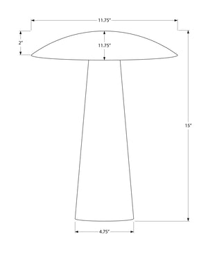 I 9402 - Luminaire, 12''H, Led, Lampe De Table, Métal D'or, Contemporain - Simple Boutique