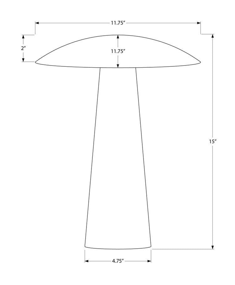 I 9402 - Luminaire, 12''H, Led, Lampe De Table, Métal D'or, Contemporain - Simple Boutique
