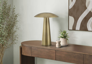 I 9402 - Luminaire, 12''H, Led, Lampe De Table, Métal D'or, Contemporain - Simple Boutique
