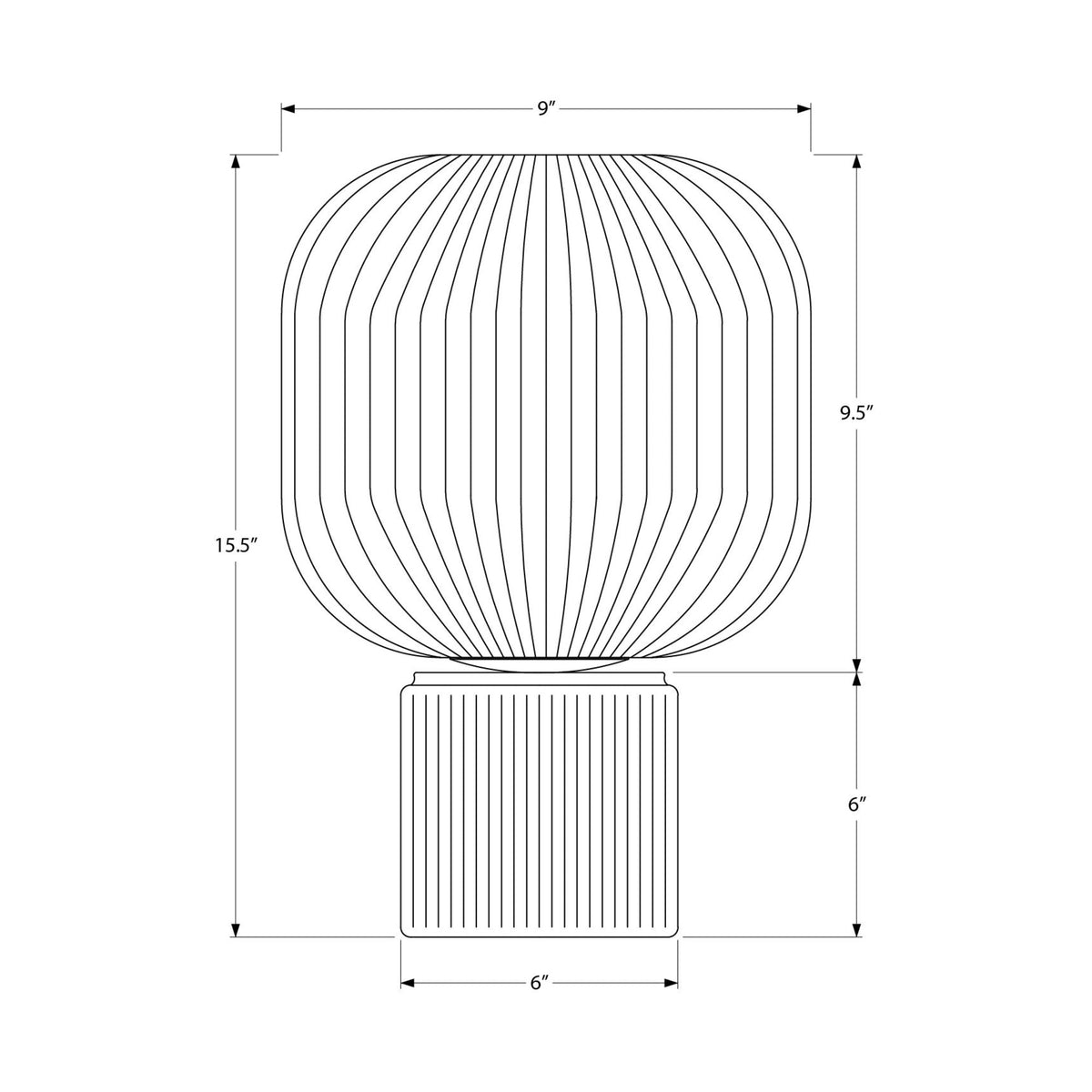 Monarch Specialties I 9406 - Luminaire, 15''H, Lampe De Table, Verre Doré, Contemporain - Simple Boutique