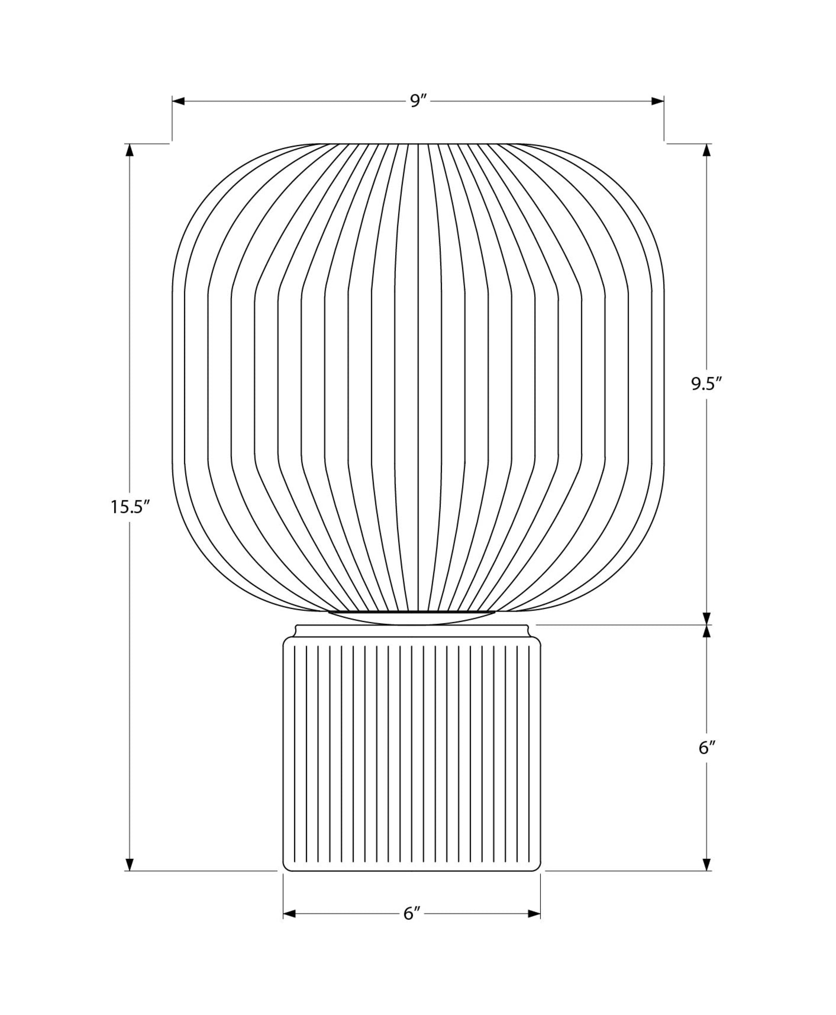 I 9407 - Luminaire, 15''H, Lampe De Table, Verre Transparent, Contemporain - Simple Boutique