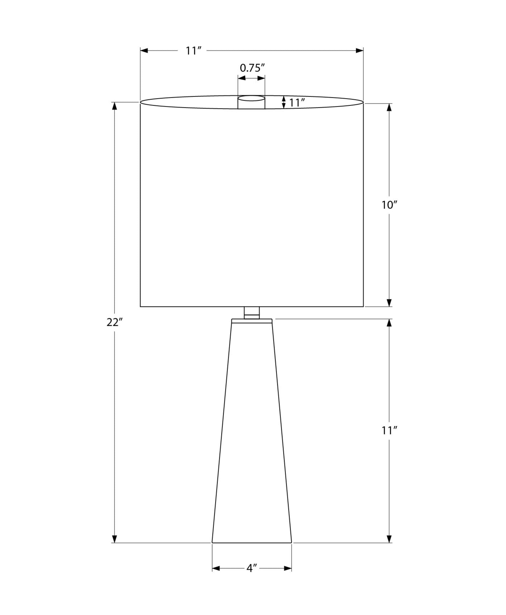 I 9414 - Luminaire, 22''H, Lampe De Table, Marbre Gris, Abat-jour Blanc, Contemporain - Simple Boutique