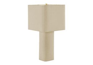 I 9423 - Luminaire, 24''H, Lampe De Table, Lin Naturel, Contemporain - Simple Boutique