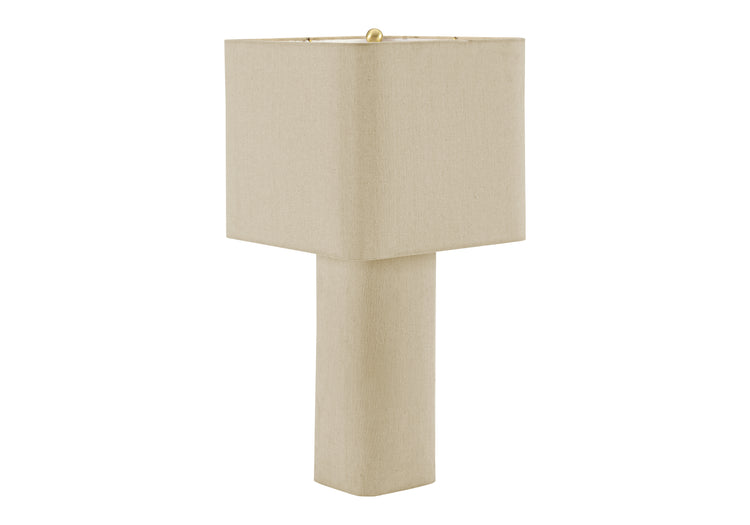 I 9423 - Luminaire, 24''H, Lampe De Table, Lin Naturel, Contemporain - Simple Boutique