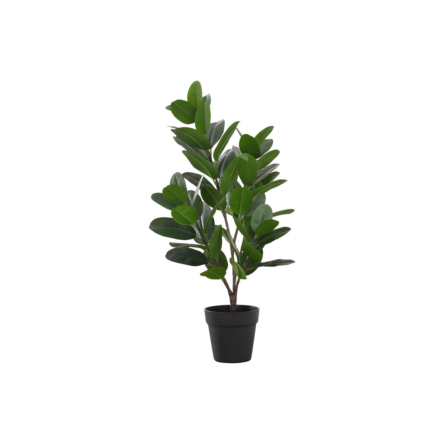I 9504 - Plante Artificielle, 28" De Haut, Arbre De Garcinia, Intérieur, Faux, Faux, Étage, Verdure, Mis En Pot, Vraie Touche, Décoratif, Feuilles Vertes, Pot Noir - Simple Boutique
