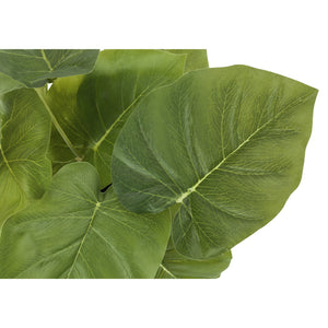I 9583 - Plante Artificielle, 13" De Haut, Épipremnum, Intérieur, Faux, Faux, Tableau, Verdure, Mis En Pot, Lot De 2, Décoratif, Feuilles Vertes, Pots Noirs - Simple Boutique
