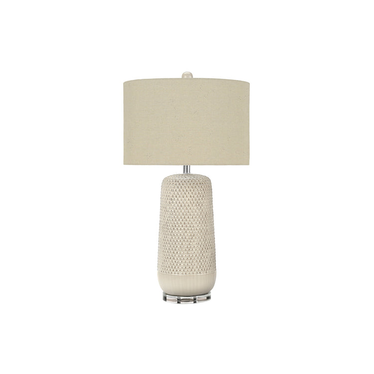 I 9605 - Luminaire, 31"H, Lampe De Table, Crème, Tons Beige, Contemporain - Simple Boutique