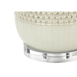 I 9605 - Luminaire, 31"H, Lampe De Table, Crème, Tons Beige, Contemporain - Simple Boutique