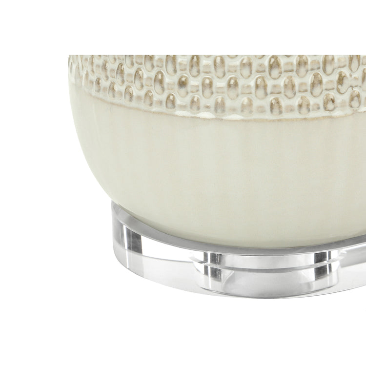 I 9605 - Luminaire, 31"H, Lampe De Table, Crème, Tons Beige, Contemporain - Simple Boutique