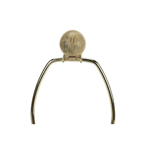 I 9606 - Luminaire, 25"H, Lampe De Table, Abat-jour Noir, Pied En Résine Marron, Contemporain - Simple Boutique