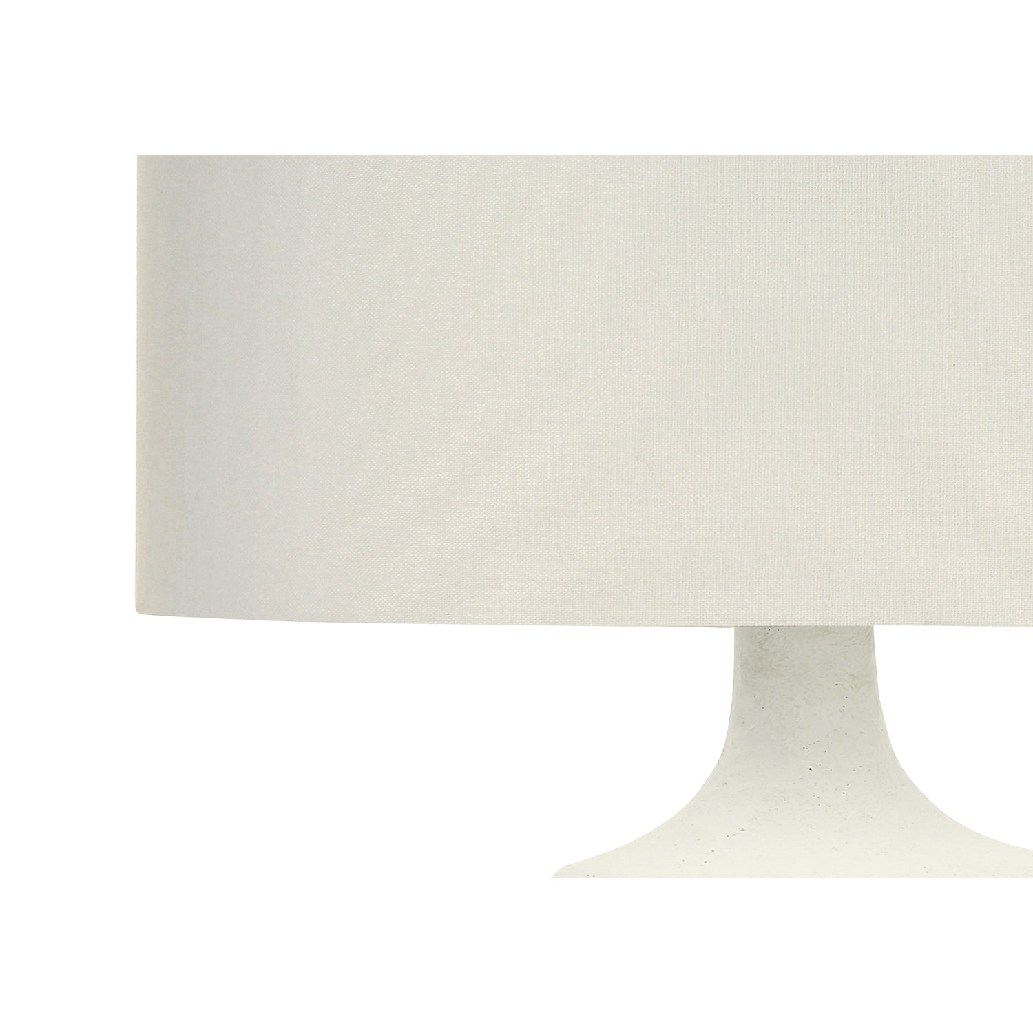 I 9609 - Luminaire, 26"H, Lampe De Table, Abat-jour Ivoire / Crème, Résine Couleur Crème, Contemporain - Simple Boutique