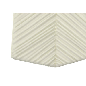 I 9614 - Luminaire, 29"H, Lampe De Table, Céramique Blanche, Abat-jour Ivoire / Crème, Contemporain - Simple Boutique