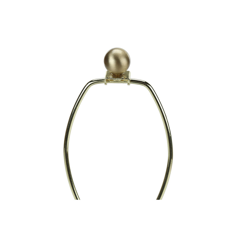 I 9614 - Luminaire, 29"H, Lampe De Table, Céramique Blanche, Abat-jour Ivoire / Crème, Contemporain - Simple Boutique