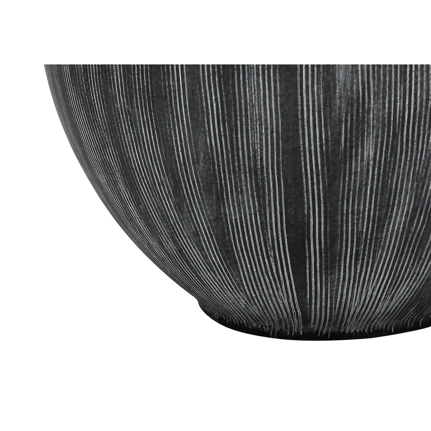 I 9618 - Luminaire, 23"H, Lampe De Table, Céramique Noir, Abat-jour Noire, Contemporain - Simple Boutique