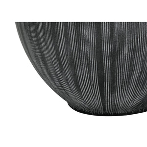 I 9618 - Luminaire, 23"H, Lampe De Table, Céramique Noir, Abat-jour Noire, Contemporain - Simple Boutique
