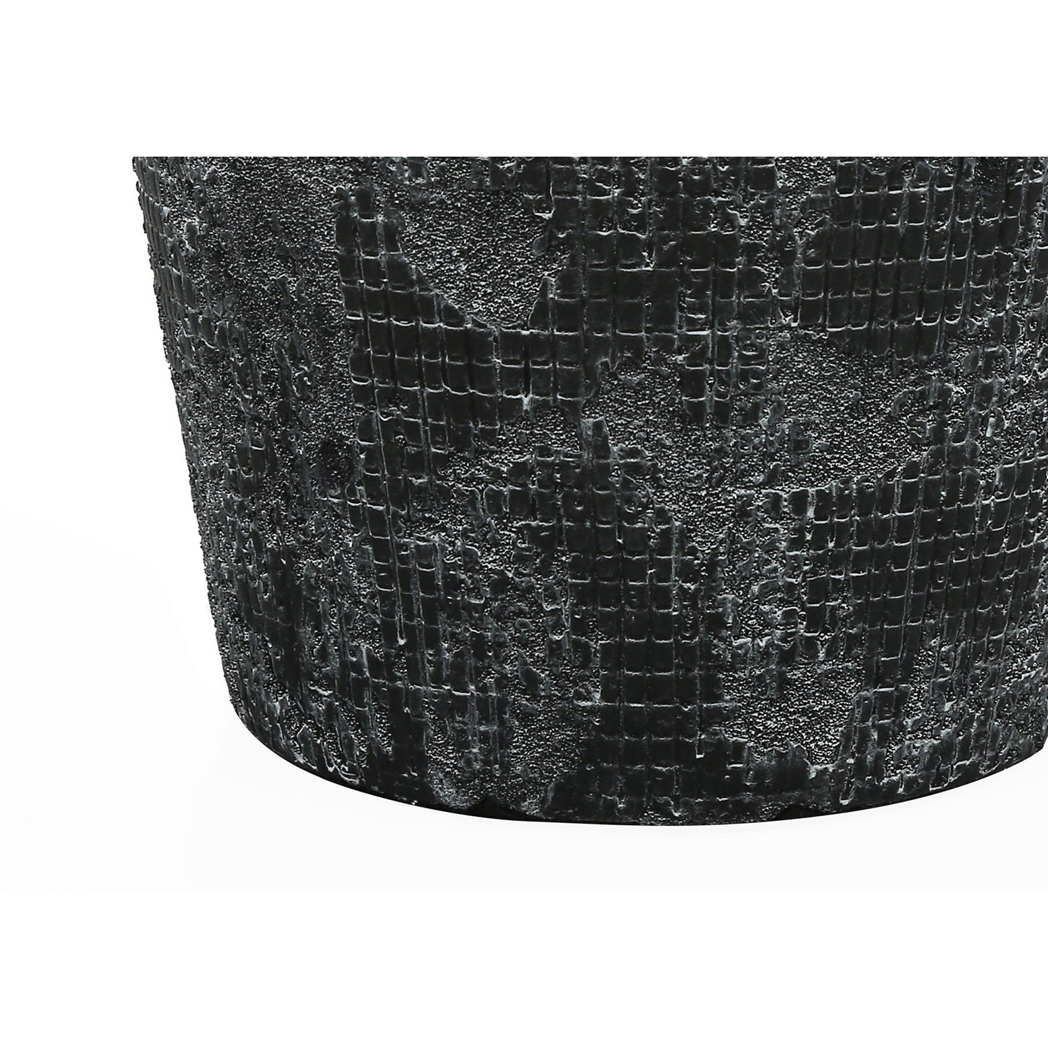 I 9621 - Luminaire, Lampe De Table, 24"H, Céramique Noir, Abat-jour Noire, Contemporain - Simple Boutique