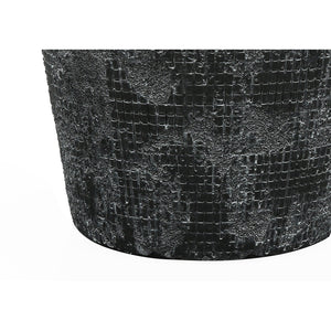 I 9621 - Luminaire, Lampe De Table, 24"H, Céramique Noir, Abat-jour Noire, Contemporain - Simple Boutique