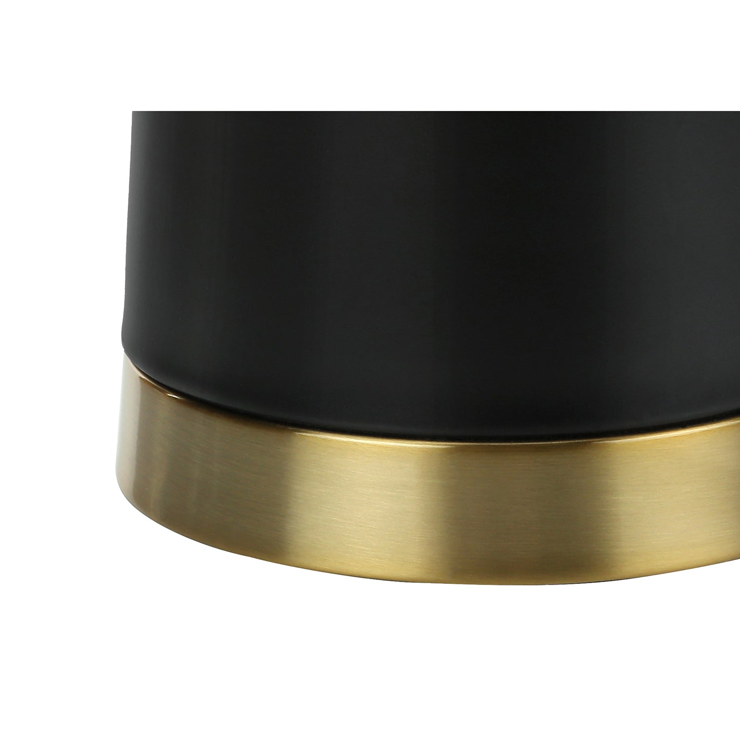 I 9623 - Luminaire, 28"H, Lampe De Table, Métal Noir, Abat-jour Beige, Contemporain - Simple Boutique