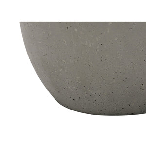 I 9626 - Luminaire, 20"H, Lampe De Table, Béton Gris, Abat-jour Ivoire / Crème, Contemporain - Simple Boutique