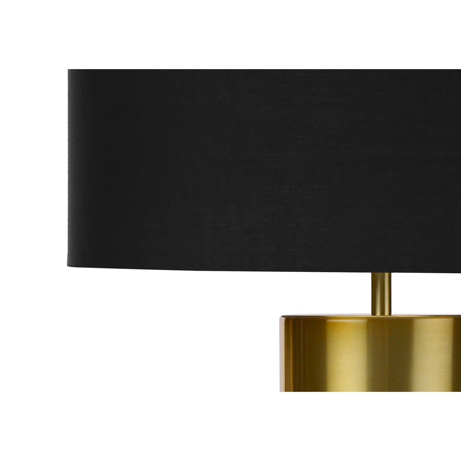 I 9629 - Luminaire, 25"H, Lampe De Table, Béton Noir, Abat-Jour Noir, Contemporain - Simple Boutique