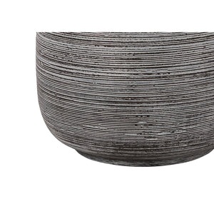 I 9633 - Luminaire, 19"H, Lampe De Table, Céramique Grise, Abat-jour Ivoire / Crème, Contemporain - Simple Boutique