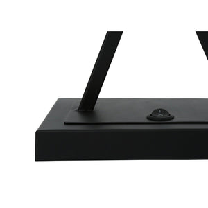 I 9638 - Luminaire, 25"H, Lampe De Table, Port Usb Inclus, Métal Noir, Abat-jour Beige., Transitionnel - Simple Boutique