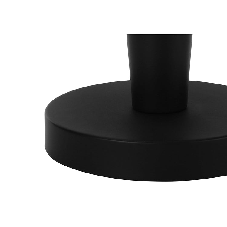 I 9643 - Luminaire, Ensemble De 2, 24"H, Lampe De Table, Métal Noir, Abat-jour Ivoire / Crème, Contemporain - Simple Boutique
