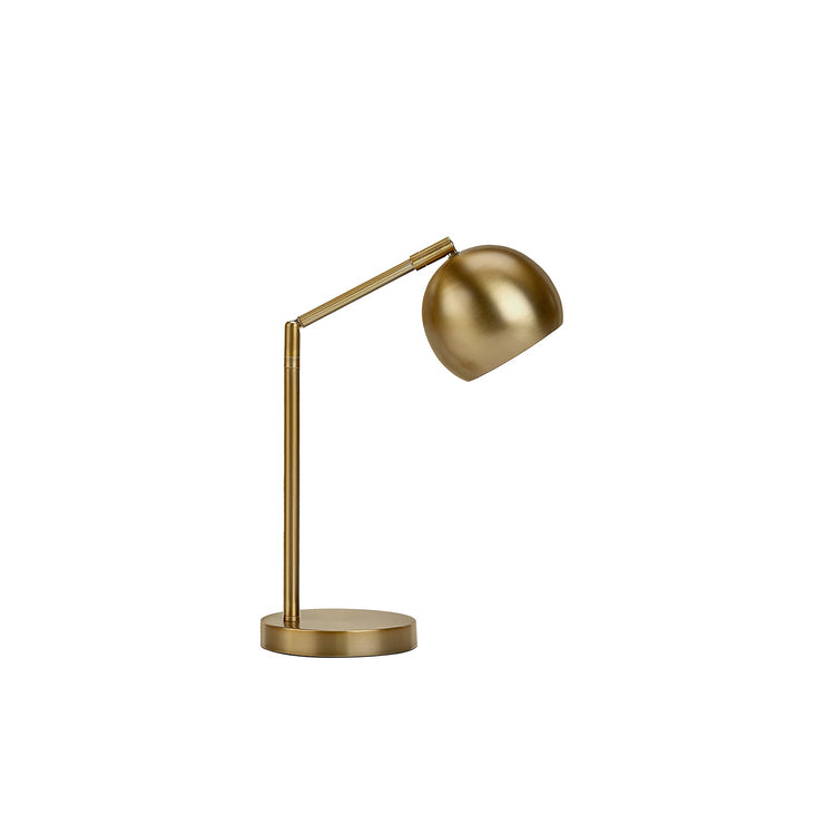 I 9644 - Luminaire, 19"H, Lampe De Table, Métal Doré, Abat-jour Doré, Contemporain - Simple Boutique