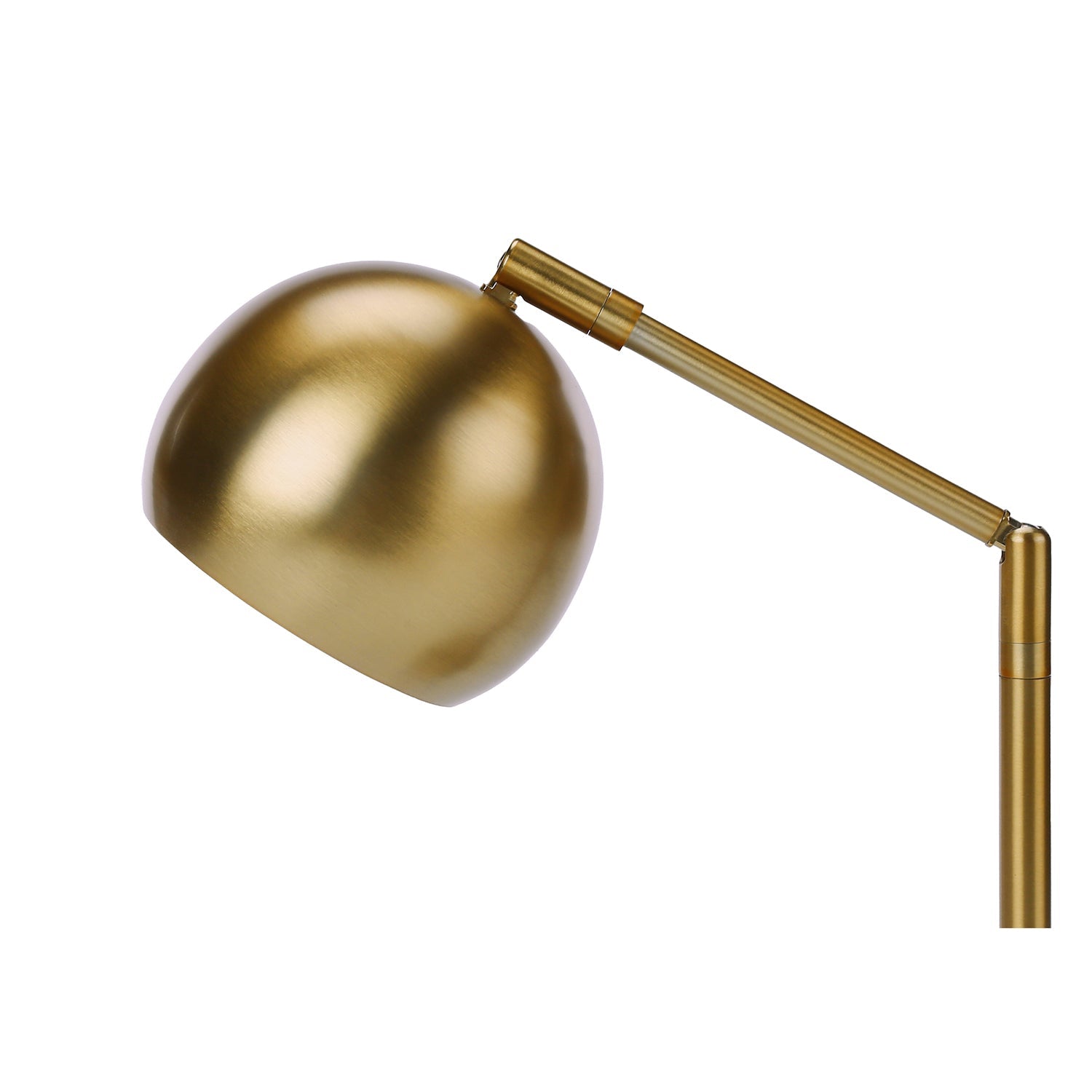 I 9644 - Luminaire, 19"H, Lampe De Table, Métal Doré, Abat-jour Doré, Contemporain - Simple Boutique