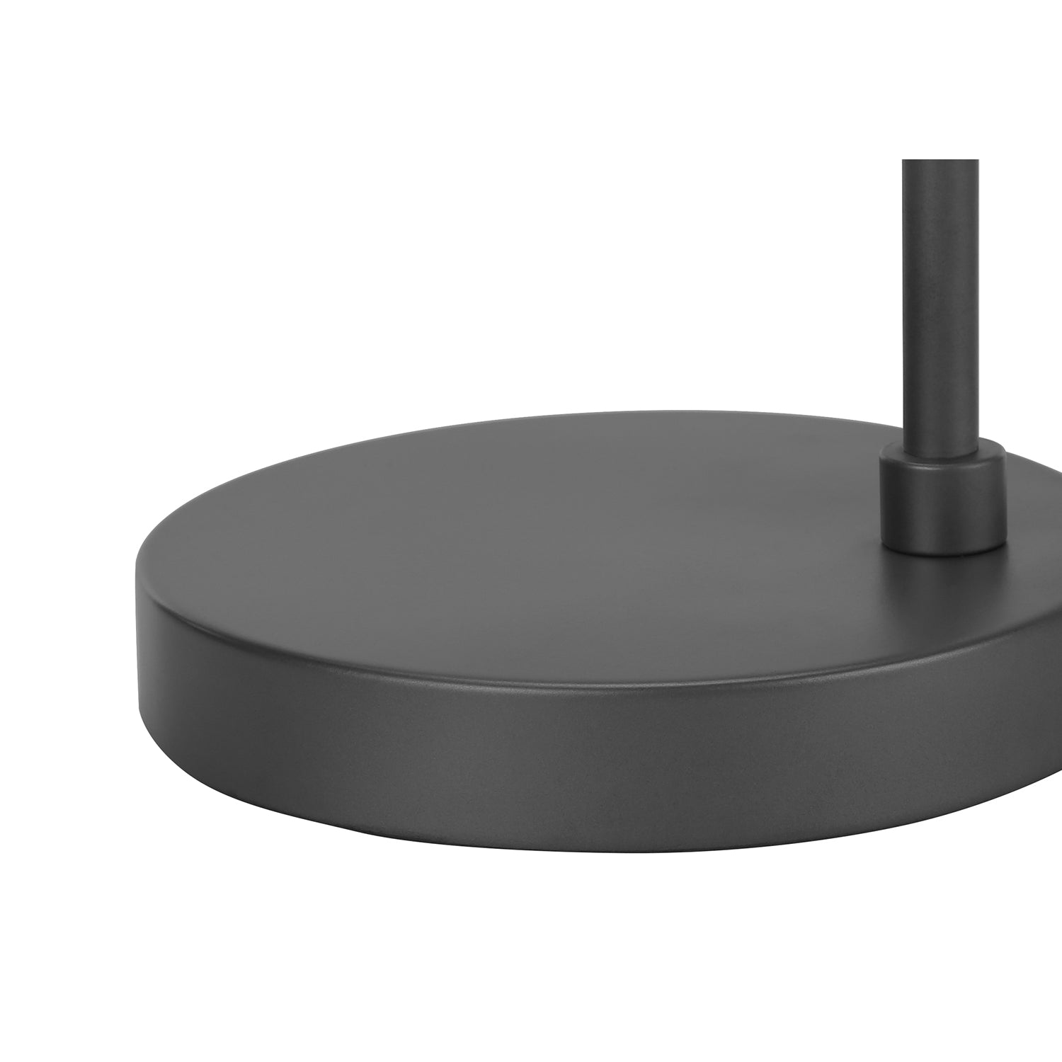 I 9645 - Luminaire, 18"H, Lampe De Table, Port Usb Inclus, Métal Gris, Abat-jour Gris, Moderne - Simple Boutique