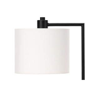 I 9646 - Luminaire, 19"H, Lampe De Table, Port Usb Inclus, Métal Noir, Abat-jour Ivoire / Crème, Moderne - Simple Boutique