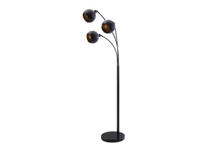 I 9648 - Luminaire, 71''H, Lampadaire, Métal Noir, Contemporain - Simple Boutique