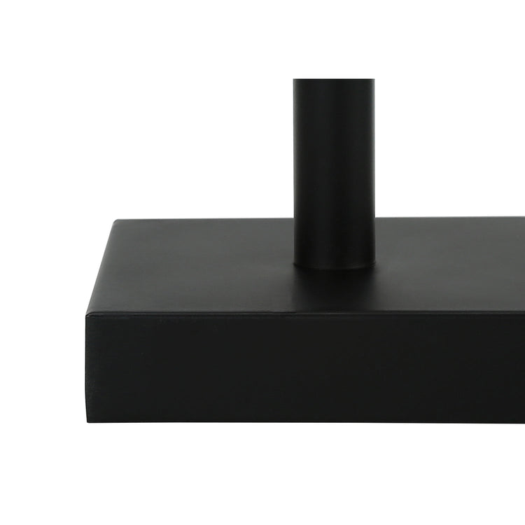 I 9650 - Luminaire, Ensemble De 2, 17"H, Lampe De Table, Port Usb Inclus, Métal Noir, Abat-jour Beige., Contemporain - Simple Boutique