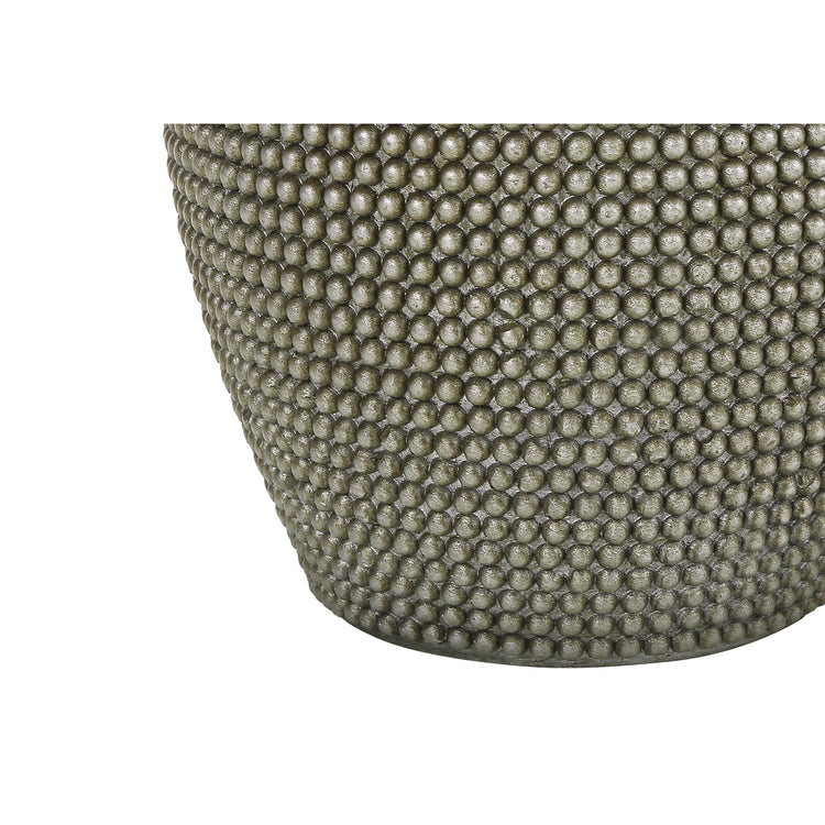 I 9654 - Luminaire, 24"H, Lampe De Table, Résine Grise, Abat-jour Ivoire / Crème, Contemporain - Simple Boutique