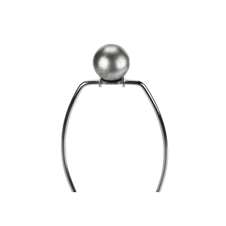 I 9654 - Luminaire, 24"H, Lampe De Table, Résine Grise, Abat-jour Ivoire / Crème, Contemporain - Simple Boutique