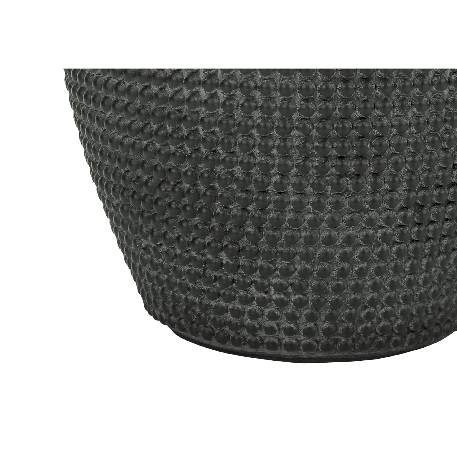 I 9655 - Luminaire, 24"H, Lampe De Table, Résine Noire, Abat-jour Ivoire / Crème, Contemporain - Simple Boutique