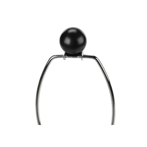 I 9655 - Luminaire, 24"H, Lampe De Table, Résine Noire, Abat-jour Ivoire / Crème, Contemporain - Simple Boutique