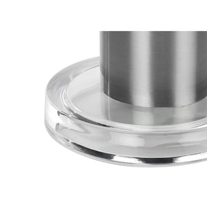 I 9657 - Luminaire, 28"H, Lampe De Table, Nickel, Abat-jour Ivoire / Crème, Contemporain - Simple Boutique