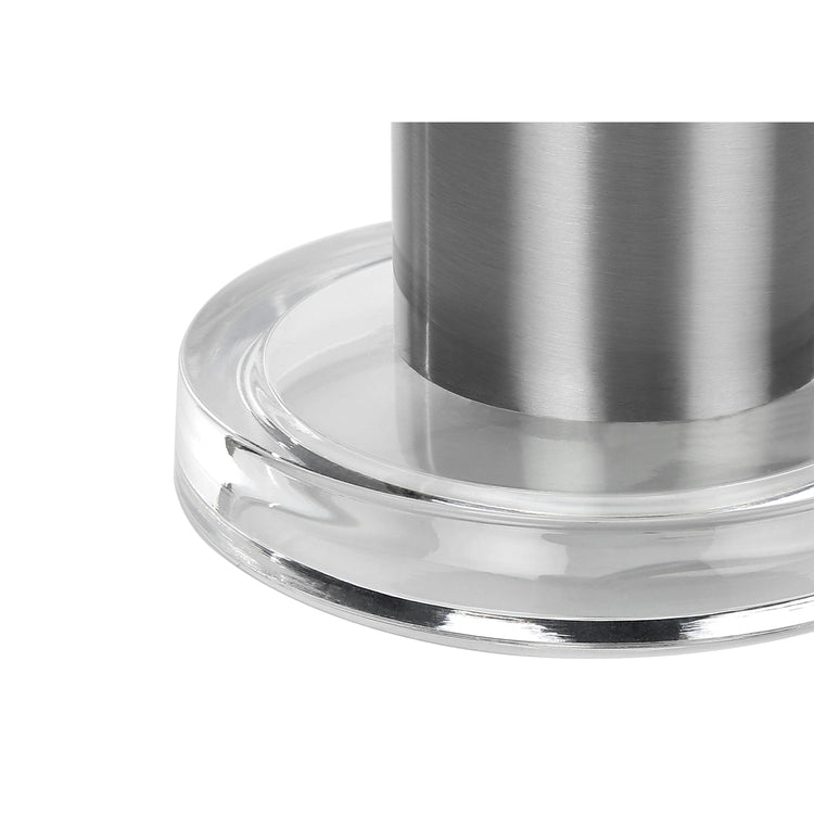 I 9657 - Luminaire, 28"H, Lampe De Table, Nickel, Abat-jour Ivoire / Crème, Contemporain - Simple Boutique