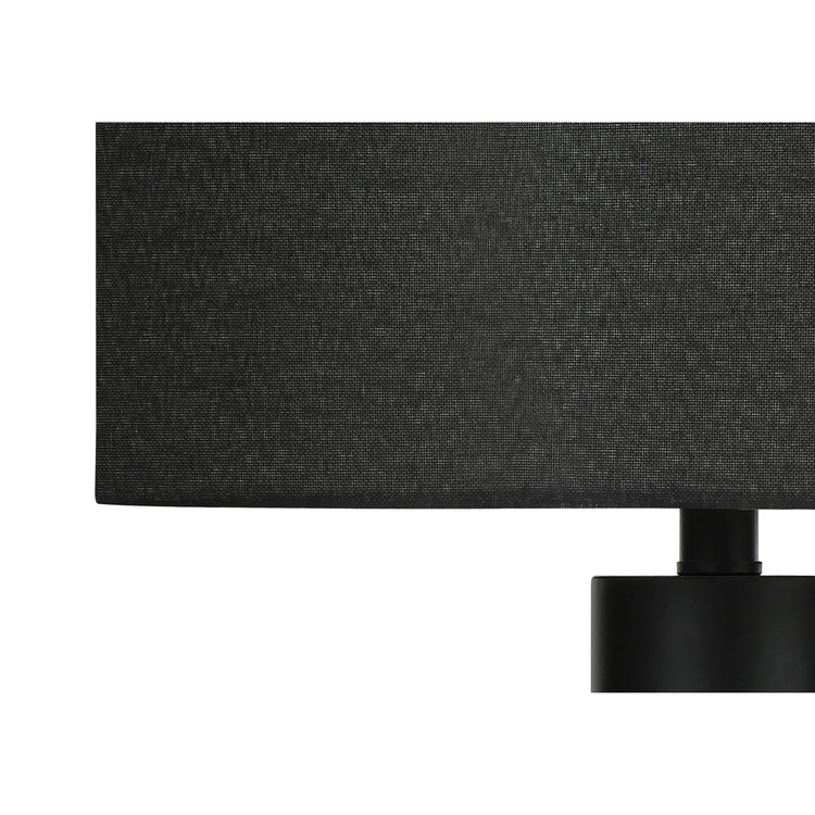 I 9658 - Luminaire, 28"H, Lampe De Table, Métal Noir, Abat-jour Noire, Contemporain, Moderne - Simple Boutique