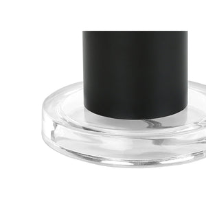 I 9658 - Luminaire, 28"H, Lampe De Table, Métal Noir, Abat-jour Noire, Contemporain, Moderne - Simple Boutique