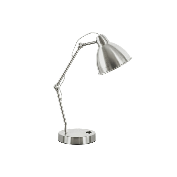 I 9659 - Luminaire, 17"H, Lampe De Table, Port Usb Inclus, Nickel, Abat-jour Nickel, Moderne - Simple Boutique