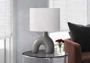 I 9660 - Luminaire, 25''H, Lampe De Table, Pots En Chrome, Abat-jour Ivoire / Crème, Contemporain, Moderne - Simple Boutique